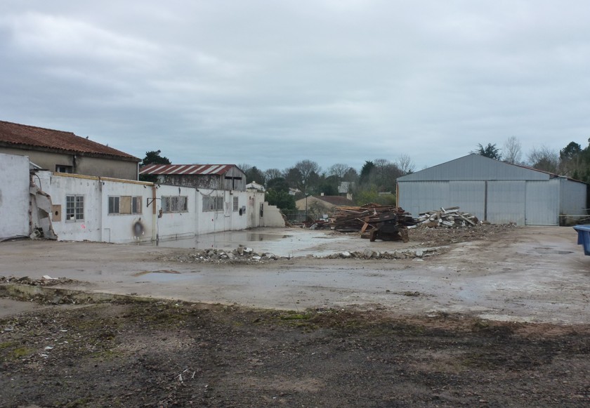 Démolition en cours